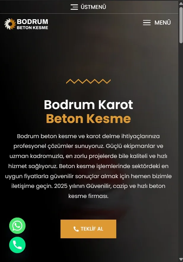 Bodrum Beton Kesme