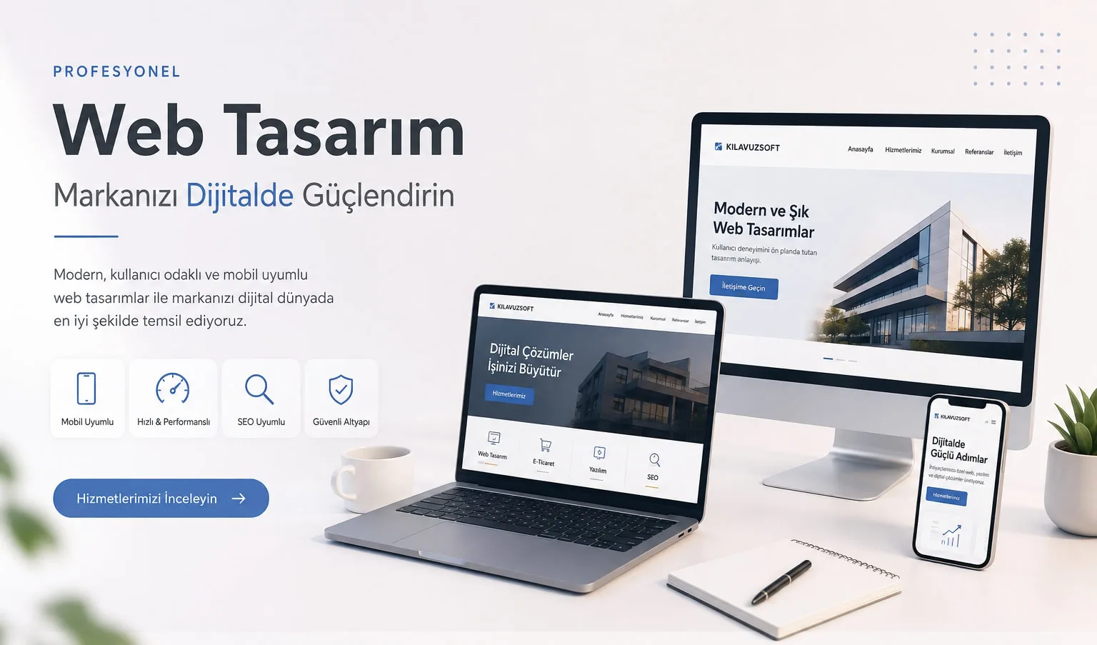 Kurumsal Web Tasarım Hizmeti - Kılavuzsoft